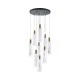 Φωτιστικό κρεμαστό ARTE ILLUMINA VIAL 9φωτο με γυαλί 60W 7200lm 3000K Υ2430xΠ500xΜ500mm 