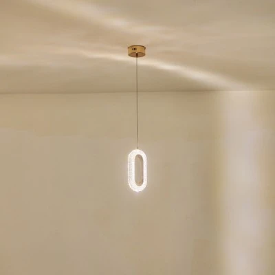 Φωτιστικό κρεμαστό αλουμινίου KRIKO LED 9W θερμό χρώμα φωτός 3000K 780lm 120x1250mm ροζ χρυσό ARTE ILLUMINA