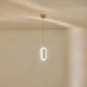 Φωτιστικό κρεμαστό αλουμινίου KRIKO LED 9W θερμό χρώμα φωτός 3000K 780lm 120x1250mm ροζ χρυσό ARTE ILLUMINA