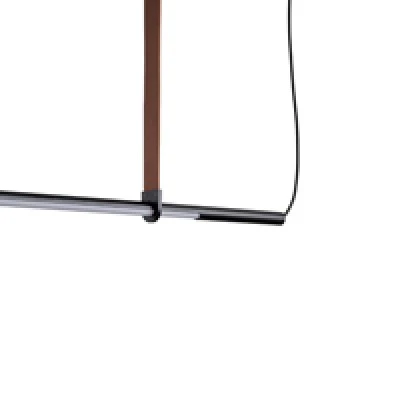 Φωτιστικό κρεμαστό LED 21W σε θερμό φως 3000K 2100Lm μεταλλικό με δέρμα 1400X60X1200mm ARTE ILLUMINA LINEA