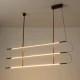 Κρεμαστό μεταλλικό φωτιστικό LED 3x20W με θερμό φως 3000K 6100Lm 1400mm ARTE ILLUMINA LINEA 