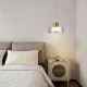 Φωτιστικό κρεμαστό μεταλλικό - γυάλινο LED 8W θερμό χρώμα φωτός 3000K 624lm 200x115mm μπρονζ΄έ ARTE ILLUMINA NIMBUS