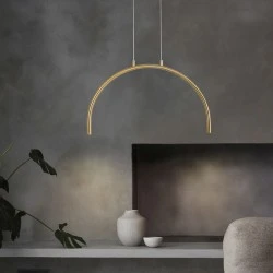 Φωτιστικό κρεμαστό LED αλουμινίου μπρονζέ 5W θερμό χρώμα φωτός 3000K 448Lm 600x20x330mm ARTE ILLUMINA APSIS