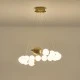 Φωτιστικό μεταλλικό κρεμαστό LED 20W 3000K 1560Lm 530x150mm μπρονζέ - λευκό ARTE ILLUMINA TREA