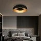 Πλαφονιέρα οροφής LED 20W θερμό χρώμα φωτός 3000K 1482lm με διάμετρο Φ400mm μαύρο - χρυσό ARTE ILLUMINA STIGMA