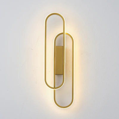 Απλίκα τοίχου Arte Illumina Elix αλουμινίου LED 18W 2340lm θερμό φως 3000K 140x500mm χρυσή 