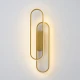 Απλίκα τοίχου Arte Illumina Elix αλουμινίου LED 18W 2340lm θερμό φως 3000K 140x500mm χρυσή 