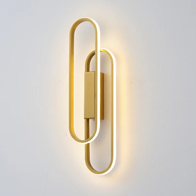 Απλίκα τοίχου Arte Illumina Elix αλουμινίου LED 18W 2340lm θερμό φως 3000K 140x500mm χρυσή 