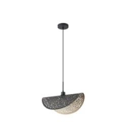 Φωτιστικό Κρεμαστό Μέταλλο Arte Illumina Galilea Μονόφωτο 1xE27 Max 15W 450x250x1680mm Μαύρο-Χρυσό