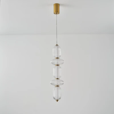 Κρεμαστό φωτιστικό γυαλί-μέταλλο Arte Illumina Verena LED 24W 1900lm θερμό φως 3000K 250x860x1460mm TRIAC dimming διάφανο Κρεμαστό φωτιστικό γυαλί-μέταλλο Arte Illumina Verena LED 24W 1900lm θερμό φως 3000K 250x860x1460mm TRIAC dimming διάφανο