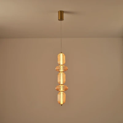 Κρεμαστό φωτιστικό γυαλί-μεταλλο Arte Illumina Verena LED 24W 1900lm θερμό 3000K 250x860x1460mm TRIAC dimming μελί Κρεμαστό φωτιστικό γυαλί-μεταλλο Arte Illumina Verena LED 24W 1900lm θερμό 3000K 250x860x1460mm TRIAC dimming μελί