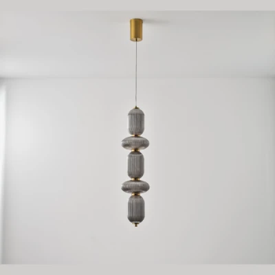 Κρεμαστό φωτιστικό γυαλί-μέταλλο Arte Ilumina Verena LED 24W 1900lm θερμό φως 3000K 250x860x1460mm TRIAC dimming φιμέ Κρεμαστό φωτιστικό γυαλί-μέταλλο Arte Ilumina Verena LED 24W 1900lm θερμό φως 3000K 250x860x1460mm TRIAC dimming φιμέ