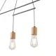 Μοντέρνο κρεμαστό φωτιστικό 4φωτο ARTE ILLUMINA EDISON από μέταλλο και ξύλο με ντουί 4XΕ27 930X120X1180mm Μοντέρνο κρεμαστό φωτιστικό 4φωτο ARTE ILLUMINA EDISON από μέταλλο και ξύλο με ντουί 4XΕ27 930X120X1180mm