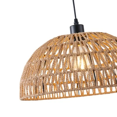 Φωτιστικό κρεμαστό ραττάν με ντουί 1xE27 max 15W 390x1270mm καφέ χρώμα ARTE ILLUMINA VENTO Φωτιστικό κρεμαστό ραττάν με ντουί 1xE27 max 15W 390x1270mm καφέ χρώμα ARTE ILLUMINA VENTO