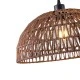 Φωτιστικό κρεμαστό ραττάν με ντουί 1xE27 max 15W 390x1270mm καφέ ARTE ILLUMINA VENTO