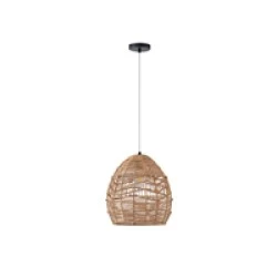 Φωτιστικό κρεμαστό  Bamboo με ντουί 1xE27 max 40W 300x300x300mm καφέ φυσικό χρώμα ARTE ILLUMINA AITHRA