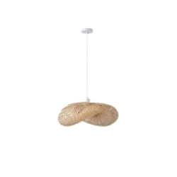 Φωτιστικό Κρεμαστό Bamboo Arte Illumina Lagoon Μονόφωτο 1xE27 Max 15W Φ550x1360mm Μπεζ