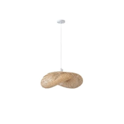 Φωτιστικό Κρεμαστό Bamboo Arte Illumina Lagoon Μονόφωτο 1xE27 Max 15W Φ550x1360mm Μπεζ