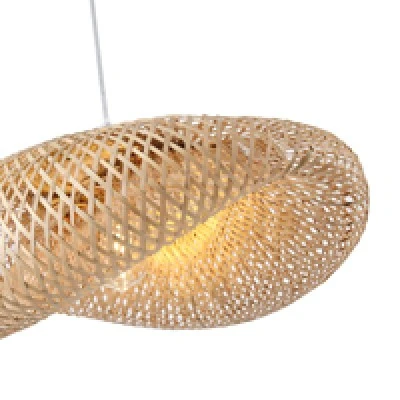 Φωτιστικό Κρεμαστό Bamboo Arte Illumina Lagoon Μονόφωτο 1xE27 Max 15W Φ550x1360mm Μπεζ