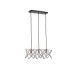 Φωτιστικό Κρεμαστό Μέταλλο Arte Illumina Brawck 3Φωτο 3xE27 Max 15W 517x175x1240mm Μαύρο