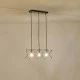 Φωτιστικό Κρεμαστό Μέταλλο Arte Illumina Brawck 3Φωτο 3xE27 Max 15W 517x175x1240mm Μαύρο