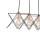Φωτιστικό Κρεμαστό Μέταλλο Arte Illumina Brawck 3Φωτο 3xE27 Max 15W 517x175x1240mm Μαύρο