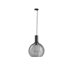 Φωτιστικό Κρεμαστό Μέταλλο Arte Illumina Airy Μονόφωτο 1xE27 Max 15W Φ340x1520mm Μαύρο-Λευκό
