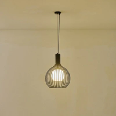 Φωτιστικό Κρεμαστό Μέταλλο Arte Illumina Airy Μονόφωτο 1xE27 Max 15W Φ340x1520mm Μαύρο-Λευκό