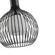 Φωτιστικό Κρεμαστό Μέταλλο Arte Illumina Airy Μονόφωτο 1xE27 Max 15W Φ340x1520mm Μαύρο-Λευκό
