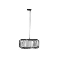 Φωτιστικό Κρεμαστό Μέταλλο Arte Illumina Airy Μονόφωτο 1xE27 Max 15W Φ450x1520mm Μαύρο