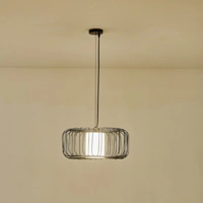 Φωτιστικό Κρεμαστό Μέταλλο Arte Illumina Airy Μονόφωτο 1xE27 Max 15W Φ450x1520mm Μαύρο