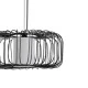 Φωτιστικό Κρεμαστό Μέταλλο Arte Illumina Airy Μονόφωτο 1xE27 Max 15W Φ450x1520mm Μαύρο