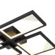 Φωτιστικό οροφής αλουμινίου LED 36W θερμό χρώμα φωτός 3000Κ 1200lm 450x580x55mm ασημί ARTE ILLUMINA SQUARE