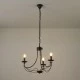 Φωτιστικό Κρεμαστό Μέταλλο Arte Illumina Vault 3Φωτο 3xE14 Max 8W Φ600x470x940mm Μαύρο
