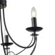 Φωτιστικό Κρεμαστό Μέταλλο Arte Illumina Vault 3Φωτο 3xE14 Max 8W Φ600x470x940mm Μαύρο
