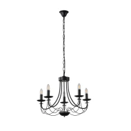 Φωτιστικό Κρεμαστό Μέταλλο Arte Illumina Vault 5Φωτο 5xE14 Max 8W 600x940mm Μαύρο Φωτιστικό Κρεμαστό Μέταλλο Arte Illumina Vault 5Φωτο 5xE14 Max 8W 600x940mm Μαύρο