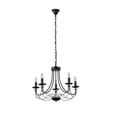 Φωτιστικό Κρεμαστό Μέταλλο Arte Illumina Vault 5Φωτο 5xE14 Max 8W 600x940mm Μαύρο Φωτιστικό Κρεμαστό Μέταλλο Arte Illumina Vault 5Φωτο 5xE14 Max 8W 600x940mm Μαύρο