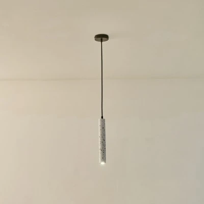 Φωτιστικό κρεμαστό LED από τσιμέντο 3W 45X45X300mm λευκό χρώμα ARTE ILLUMINA SALPICO IP20