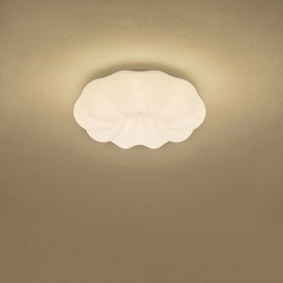 Πλαφονιέρα πλαστική LED 24W θερμό φως 3000K 2000Lm Φ480x75mm λευκή ARTE ILLUMINA NEFOS IP20