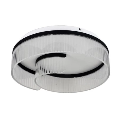 Πλαφονιέρα ακρυλική LED 18W θερμό χρώμα φωτός 3000K 1000Lm διάφανη - μαύρη Φ50 ARTE ILLUMINA AURORA Πλαφονιέρα ακρυλική LED 18W θερμό χρώμα φωτός 3000K 1000Lm διάφανη - μαύρη Φ50 ARTE ILLUMINA AURORA