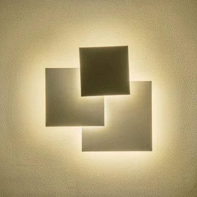 Φωτιστικό τοίχου LED 16W θερμό χρώμα φωτός 3000Κ 1400lm 450X440mm λευκό ARTE ILLUMINA THALIA