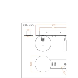 Απλίκα ανάγνωσης διπλού φωτισμού Arte Illumina Node 1xG9 max 7W + LED 3W 150Lm 3000K 270x152x120mm μαύρη