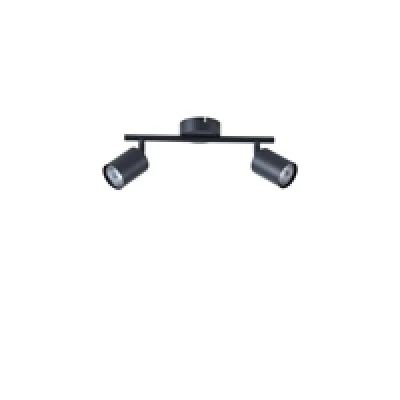 Σποτ μεταλλικό δίφωτο 2XGU10 Max 7W 300X80X155mm μαύρο χρώμα ARTE ILLUMINA OLYMP