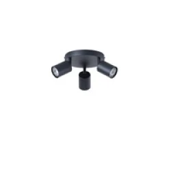 Σποτ μεταλλικό 3φωτο με ντουί 3XGU10 Max 7W Φ180X135mm μαύρο χρώμα ARTE ILLUMINA OLYMP
