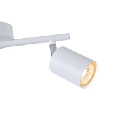 Σποτ φωτιστικό μεταλλικό δίφωτο 2XGU10 Max 7W 300X80X155mm λευκό χρώμα ARTE ILLUMINA OLYMP