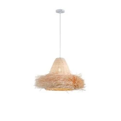 Φωτιστικό κρεμαστό Bamboo Rattan μεταλλικό με ντουί 1xE27 max 40W 560x560x330mm ARTE ILLUMINA SISAL