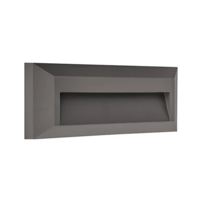 Led Slim PRO απλίκα τοίχου 2W γραφίτης IP65 3CCT με επιλογή χρώματος 2700K-6500K 