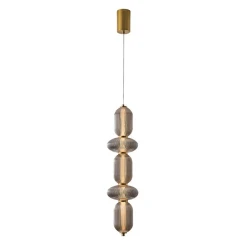 Κρεμαστό φωτιστικό γυαλί-μέταλλο Arte Ilumina Verena LED 24W 1900lm θερμό φως 3000K 250x860x1460mm TRIAC dimming φιμέ 