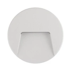 Led απλίκα λευκή στρογγυλή με σκίαστρο SLIM PRO πλαστική 3W Φ135mm 4000Κ ενδιάμεσο φως IP65 