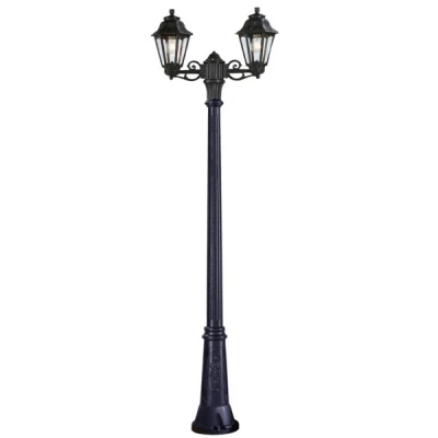 Kολώνα με 2 λάμπες Fumagalli Gigi Bisso Anna 2xE27 610x2090mm IP55 μαύρη